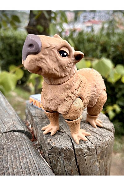 pynarix Kapibara Oyuncak- Doğanın Zarif Devleri! 🦦 🐾✨ 3d Hareketli Organik Vip Model - Büyük Boy