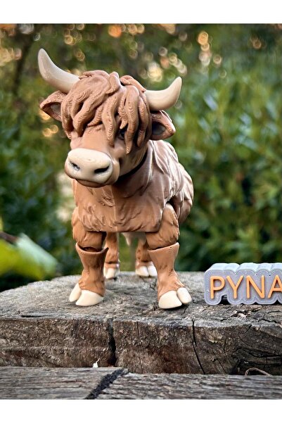 pynarix İnek Figür Oyuncak – Sessiz Gücün Dingin Adımları 🐄🌾3D Hareketli Or...