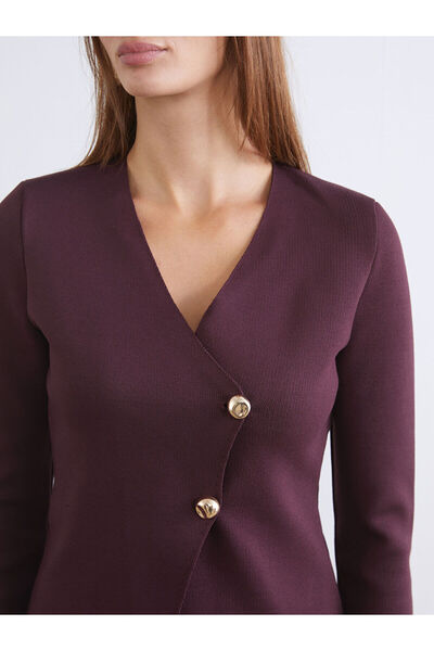 LC Waikiki Peak Yeni Sezon Kruvaze Yaka Kadın Triko Hırka