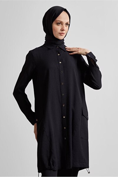 Alvina تunik بتفاصيل مجمعة 44814