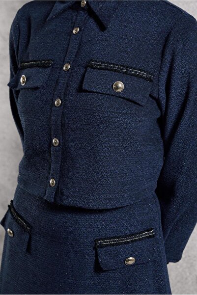 Alvina DÜĞMELİ ETEKLİ TAKIM 45124