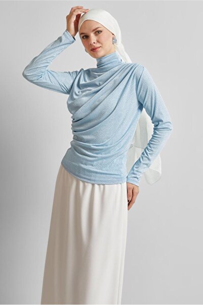 Alvina Drape Detail Bluz 45680