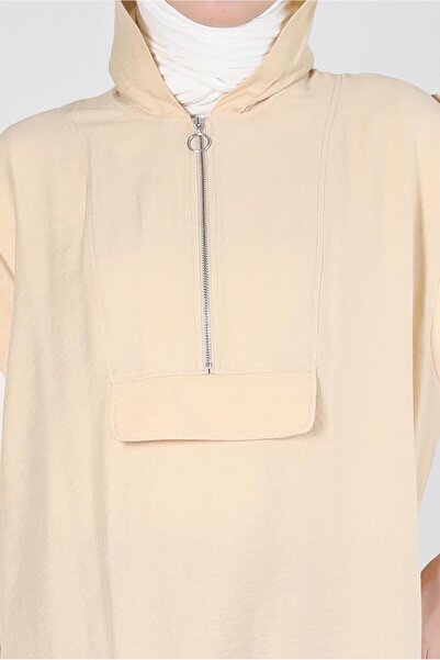 Alvina Hooded Short Sleeve Tunic - 42767