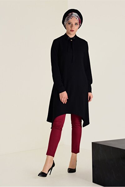 Alvina Lace-Up Collar Tunic 4642