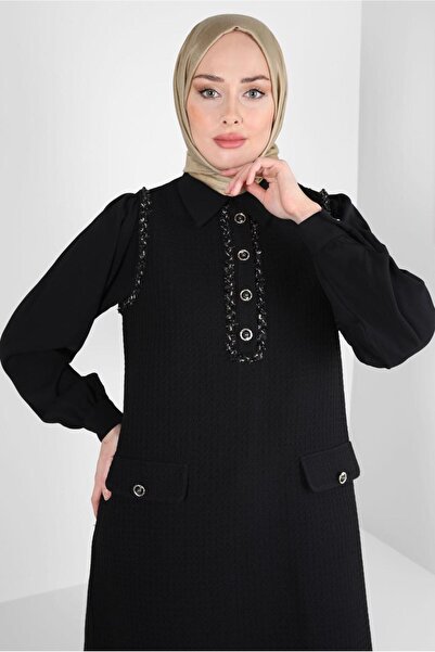 Alvina GÖMLEK YAKA YELEKLİ TUNİK 44216