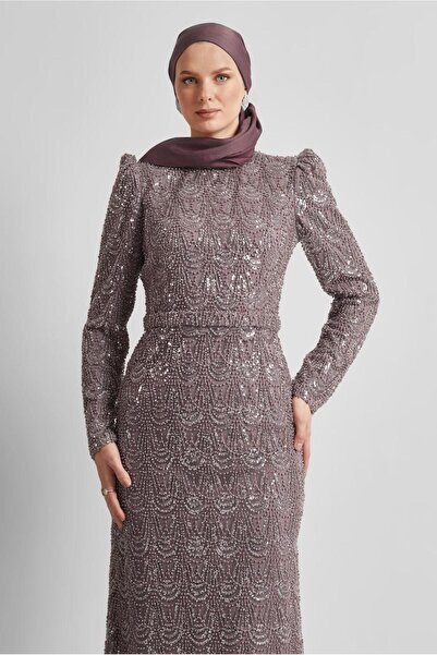 Alvina BONCUK İŞLEMELİ ABİYE ELBİSE 50513
