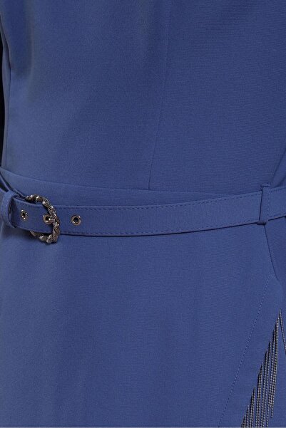 Alvina PÜSKÜL DETAYLI KREP ELBİSE 44180