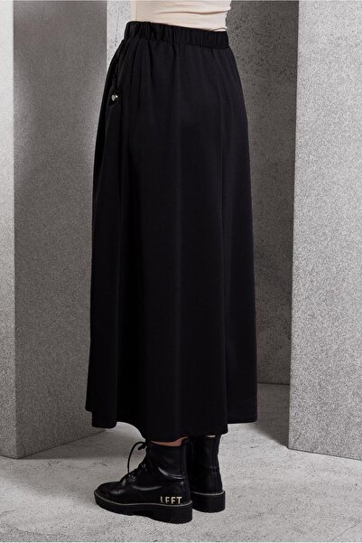 Alvina 60631 Model Elastic Waist Tracksuit Skirt