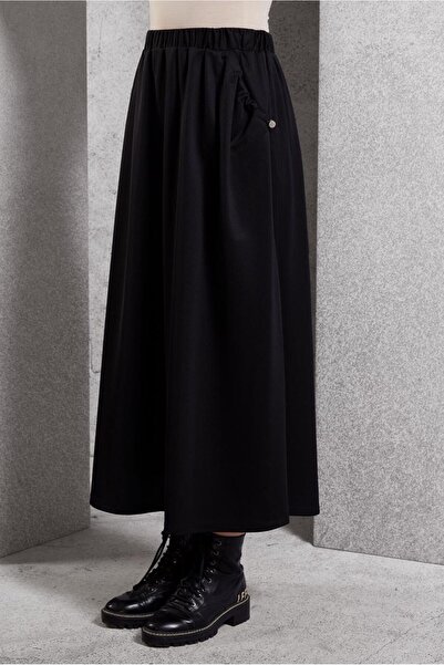 Alvina 60631 Model Elastic Waist Tracksuit Skirt