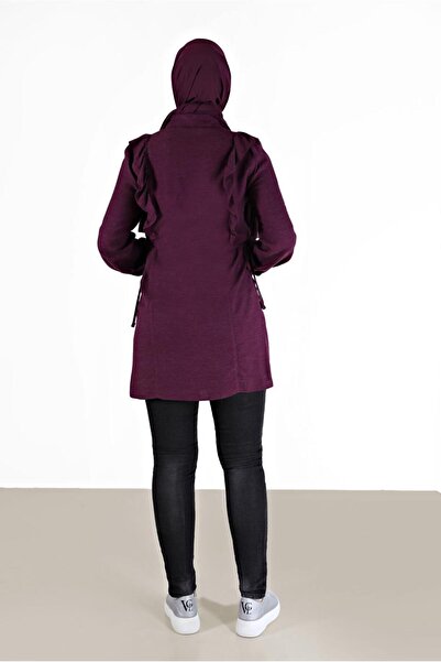 Alvina TUNIC 42390 WITH RIFFLED SIDE BINDING DETAIL