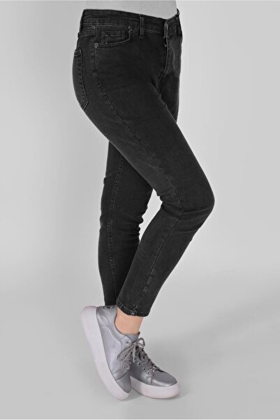 TRENDTESETTÜR Women's Gray (SMOKED) Skinny Leg Denim Trousers 2421