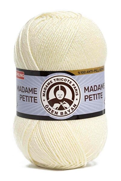 Ören Bayan Ören Madame Petite Knitting Yarn - Cream - 1 Piece - (Color Code: 005)