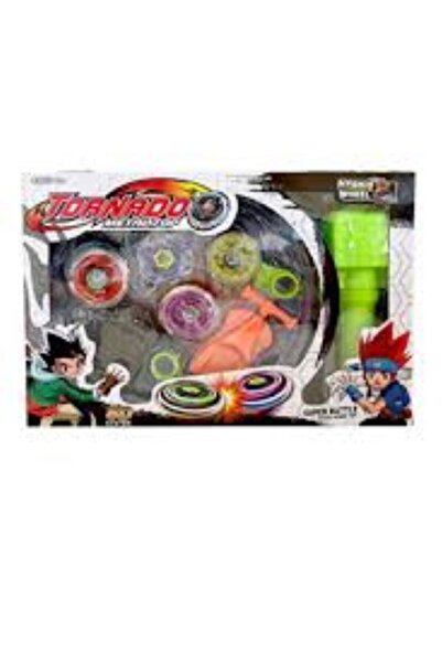 BEYBLADE Kutuda Topaç Seti Farklı Renklerde Beybleyd Oyun Seti 4 Lü 4 FIRLATICILI ışıksız