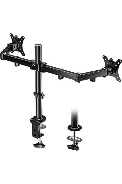 HPYTECH Çift Kol Ayarlanabilir Monitör Tutucu Stand 14''-32'' LCD/LED VESA Uyumlu Monitör Ayağı