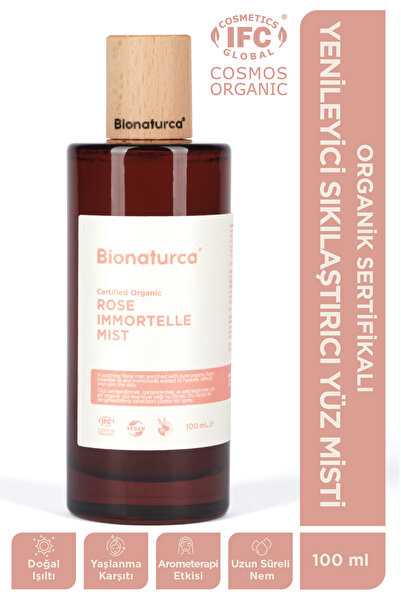 BIONATURCA Organik Sertifikalı Yenileyici Sıkılaştırıcı Yüz Misti 100 ml