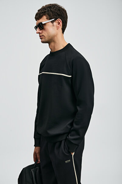 Lufian Cosmo Erkek Sweatshirt Siyah