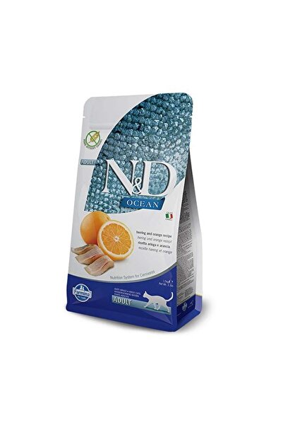 N&D Nd Ocean Adult Ringa Balıklı&portakallı Kedi Maması 1,5 Kg