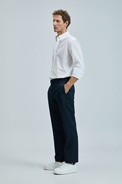 Lufian Lukaso Smart Erkek Chino Pantolon Slim Fit Lacivert