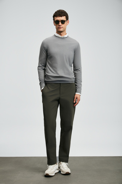 Lufian Ανδρικό πουλόβερ Dean σε γκρι χρώμα