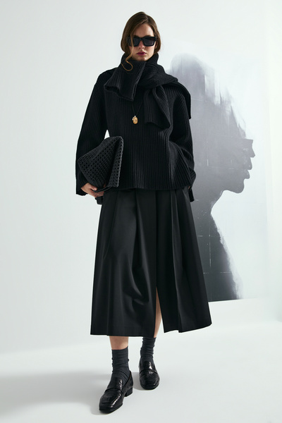 Lufian Tatum Kadın Kazak Siyah