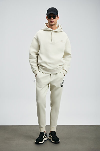 Lufian Ανδρικό φούτερ Road σε λευκό χρώμα