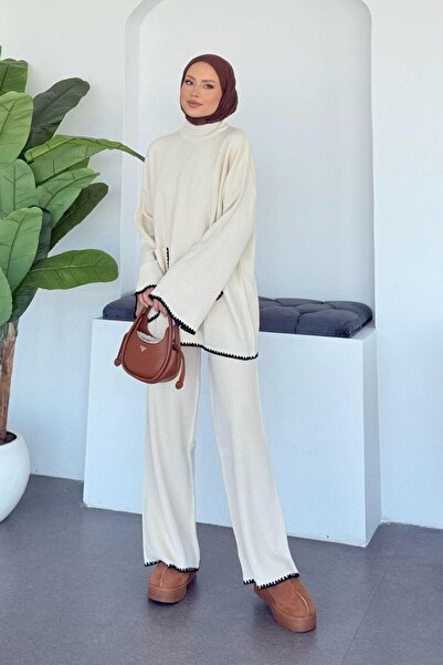 Şulemoda Giyim Σετ πλεκτών ενδυμάτων Dudu Μπεζ