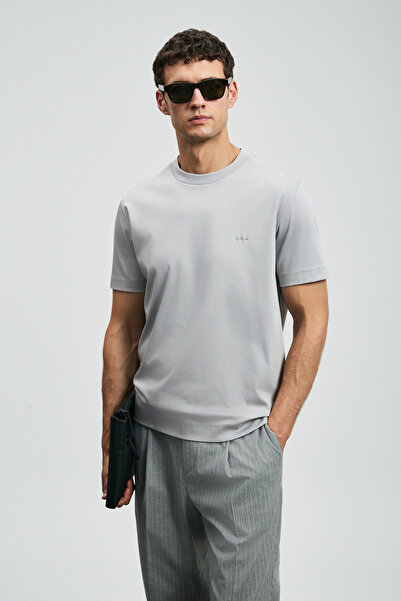 Lufian Ανδρικό μπλουζάκι Roland Basic Γκρι