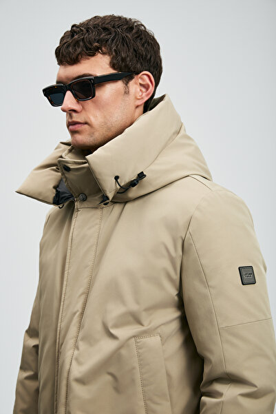 Lufian Donald Goose down Men's Coat Beige