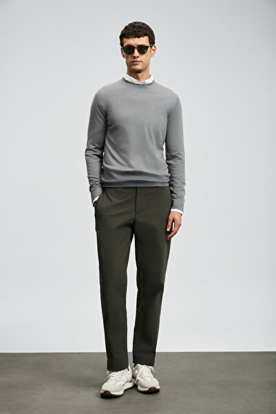 Lufian Daren Smart Men's Chino Pants Slim Fit Khaki