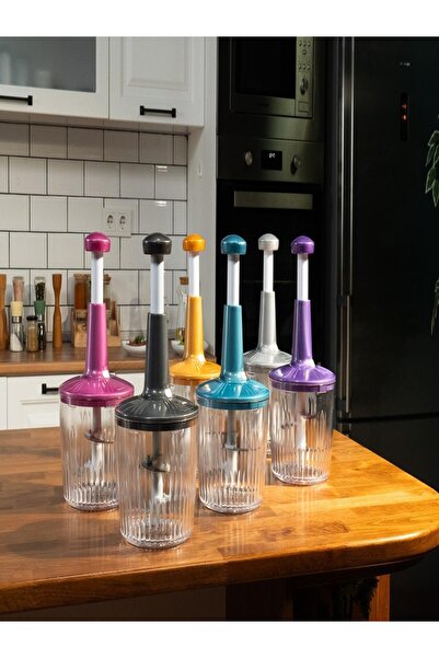 decorev 3-Blade Top-Press Hand Rondos – Practical Vegetable, Fruit, and Onion Chopper |   Quick and Easy to Use