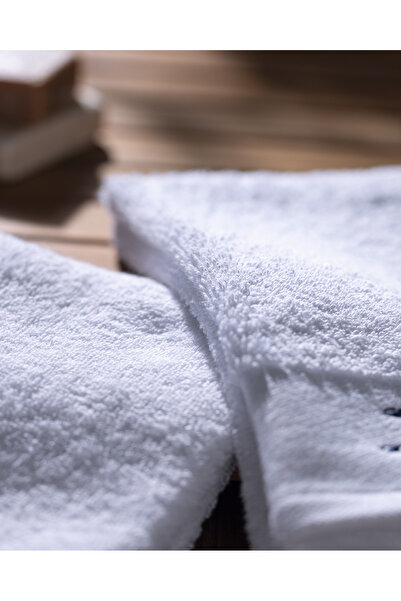 Madame Coco Avery 2-Pack 100% Cotton Hand Towels - White - 30X50 cm