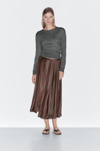 Massimo Dutti Pilili midi etek