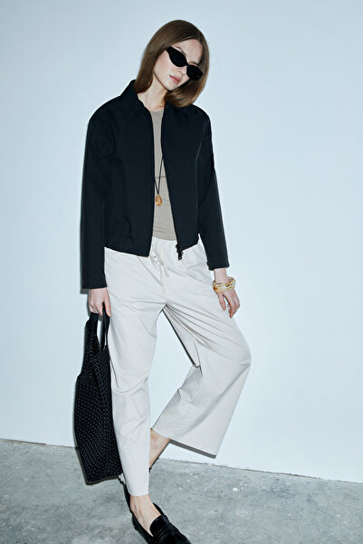 Lufian Pantaloni de damă Concordia din amestec de bambus bej