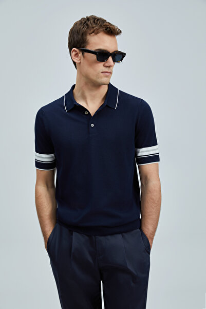 Lufian Noah Erkek Modal Karışımlı Kazak Lacivert