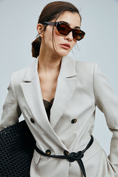 Lufian Mıreler Kadın Keten Ceket Bej