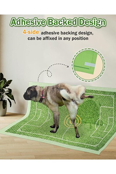 Saharaz Dog Pee Pads with Adhesive Strips 50 Count,33x45cm Disposable Pee Pads,Non-Slip Super Absorbent