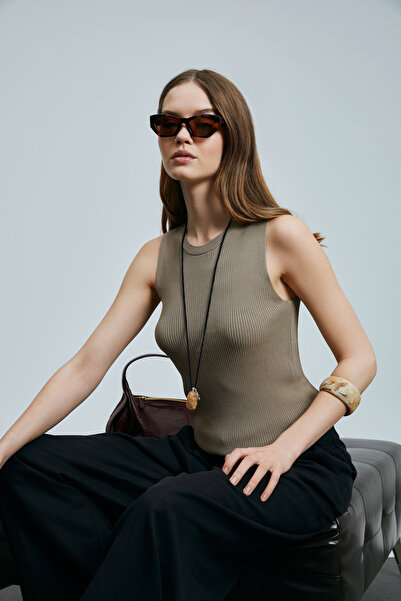 Lufian Γυναικείο πουλόβερ Doros Mink