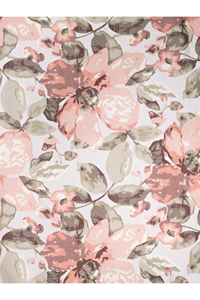 LOOM & LAUREL Jakarlı Dokuma Dekoratif Runner 45x140 cm Pembe Çiçekli