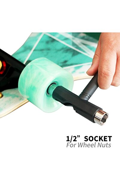 Saharaz Skate Tool All-in-One,with T-Type Allen Key and L-Type Phillips Head Wrench Screwdriver,for Adjust