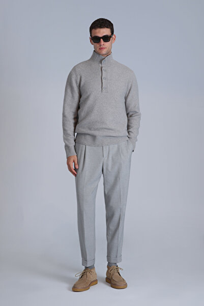 Lufian Ανδρικό παντελόνι Chino Bert Sports Slim Fit ανοιχτό γκρι
