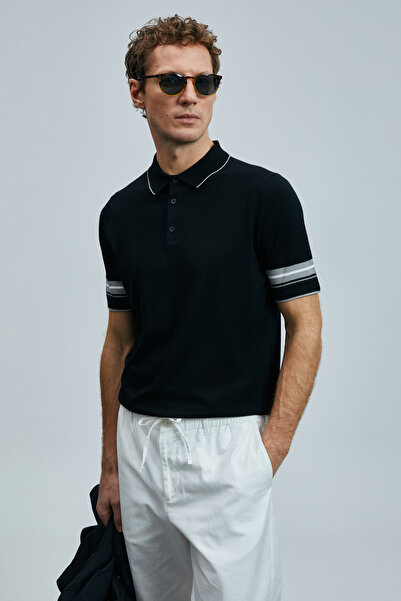 Lufian Noah Erkek Modal Karışımlı Kazak Siyah