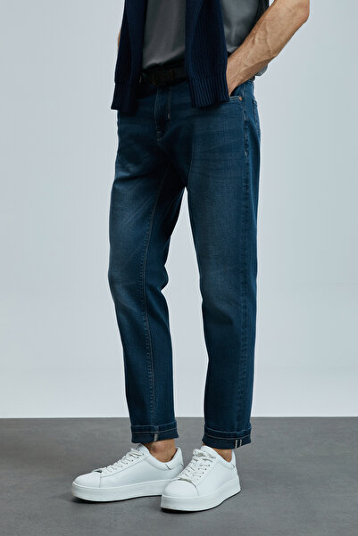 Lufian Eduard Smart Jean Erkek Pantolon Slim Fit Mavi
