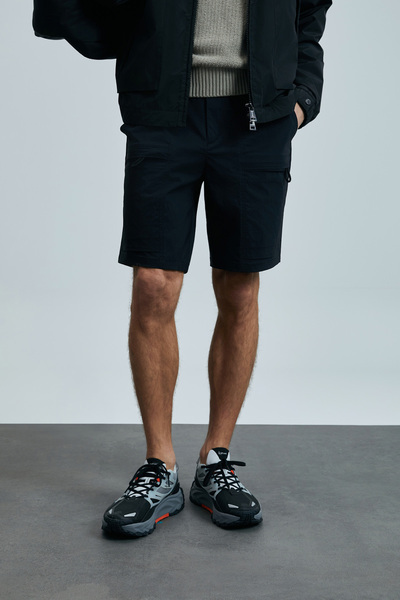 Lufian Erdem Erkek Spor Şort Regular Fit Siyah