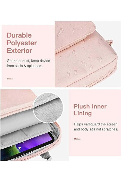 Saharaz Pink 9.7-11in Tablet Sleeve Bag For iPad Samsung Galaxy Tab Case Shockproof Cover For Xiaomi Redmi