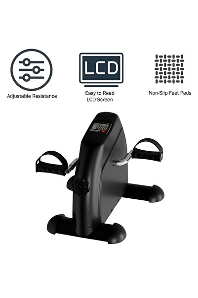 Saharaz Under Desk Bike for Arm/Leg Exercise,Pedal Exerciser,Adjustable Resistance/LCD Screen Display