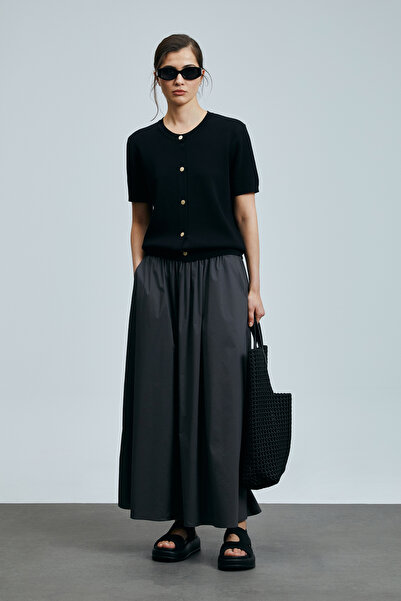 Lufian Lugano Women's Rayon Cardigan Black