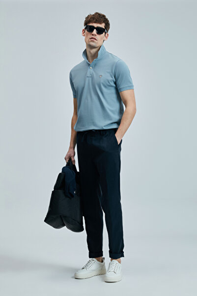 Lufian Laon Smart ανδρικό μπλουζάκι πόλο Water Green