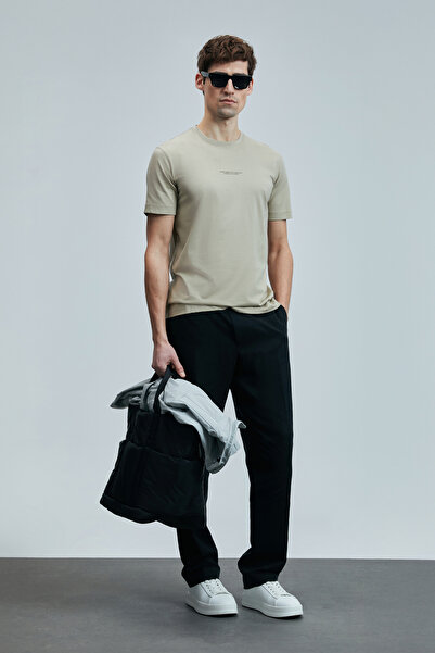 Lufian Valor Modern Graphic T-Shirt Beige