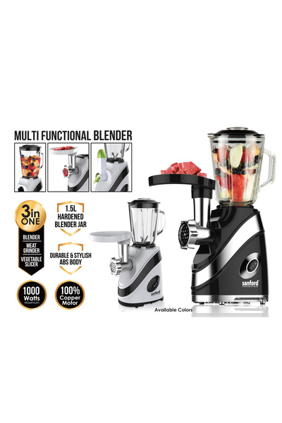 Sanford Sanford 1.5L 1000W Multifunctional Blender with Meat Grinder