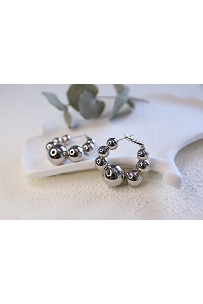 Aksesuar Steel Earrings - Multi-Bulk Hoop Set